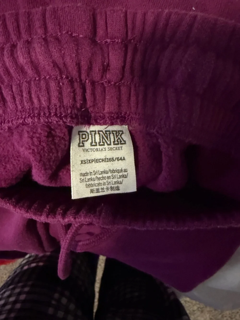PINK Victoria's Secret Plum Wide-Leg Sweatpants with Pink Crest 2 for $40! - Picture 3 of 6